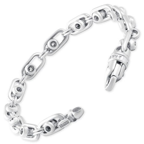 Men's 14k Gold (49gram) or Platinum (92gram) 7.5mm Link Bracelet 8.5"