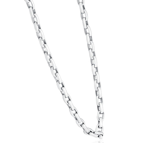 Men's 14k Gold (79gram) or Platinum (148gram) 6.5mm Link Chain Necklace 21"