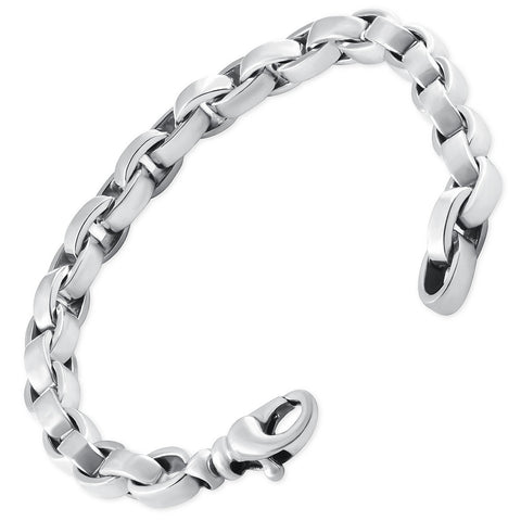 Men's 14k Gold (62gram) or Platinum (114gram) 8mm Link Bracelet 8.5"