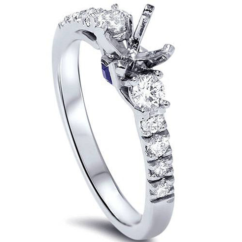 3/8ct Diamond Engagement Ring Setting 950 Platinum