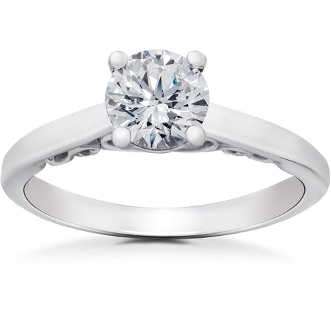 G/SI 1/2 ct 100% Diamond Gabriella Engagement Ring 14k White Gold Lab Grown