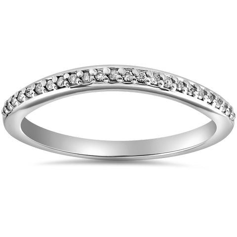 1/10 cttw Diamond Guard Engagement Wedding Ring Enhancer Band 14k White Gold