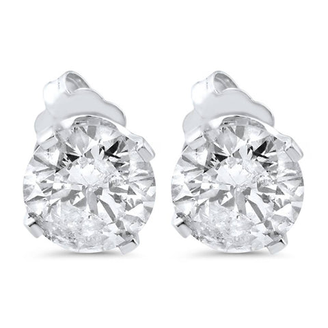 1 3/8ct Diamond Studs 14K White Gold