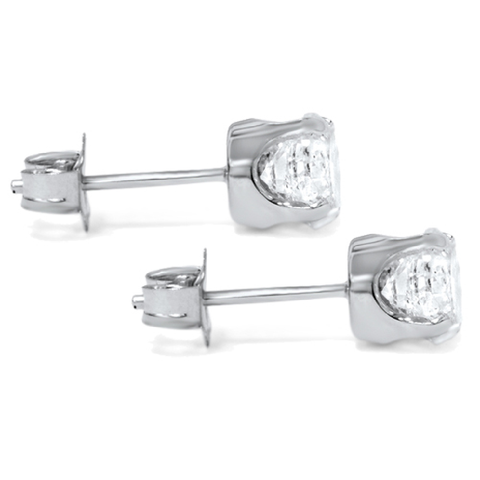 1 1/4ct Diamond Studs 14K White Gold