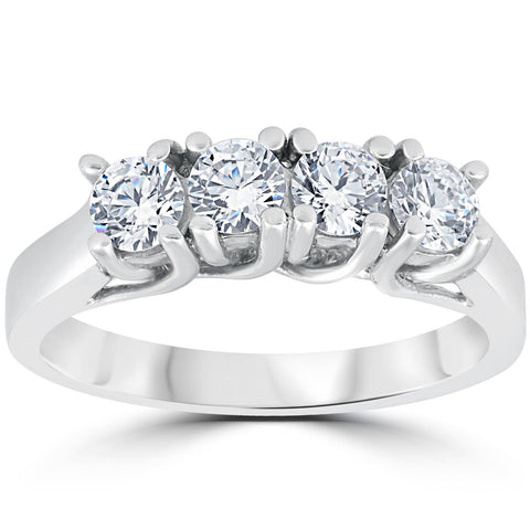 1 1/2ct Diamond Wedding Ring Enhancer 14K White Gold
