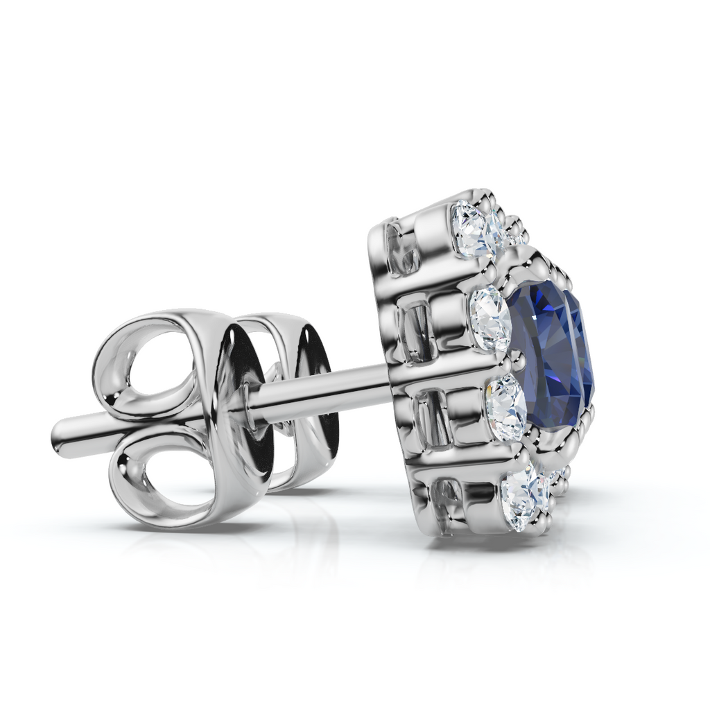 Blue Diamond Earrings for Women