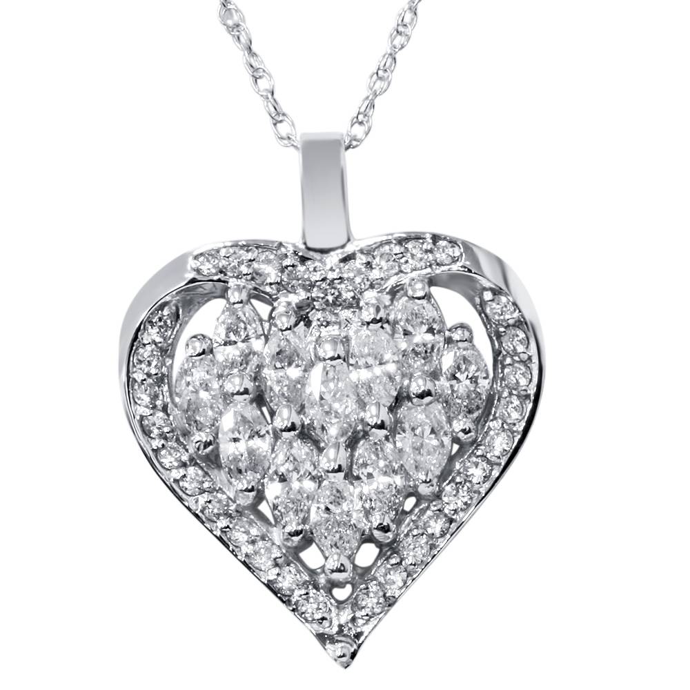 Diamond Heart Pendant For Her