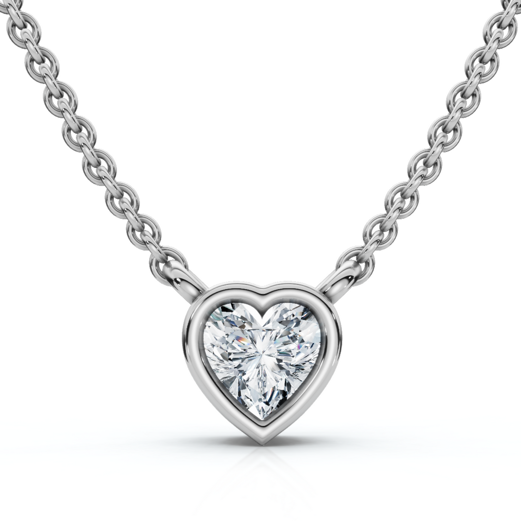Diamond Heart Pendant For Weddings