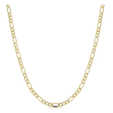 10k Yellow Gold 3.6-mm Figaro Link Chain