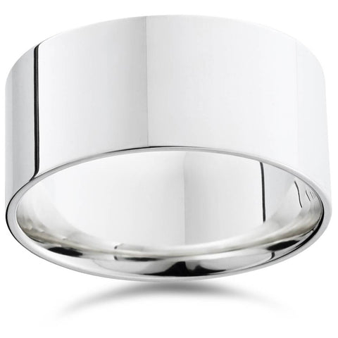 9mm Flat High Polished Wedding Band 950 Platinum