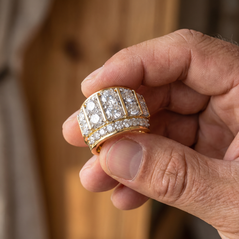 7Ct Diamond Ring in 10k Gold Lab Grown