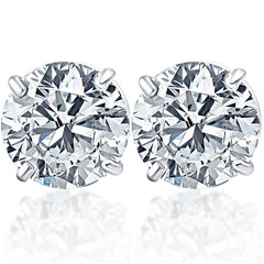 1 3/4Ct TW Diamond Studs 14k White Gold Lab Grown (G/H-SI1-2)