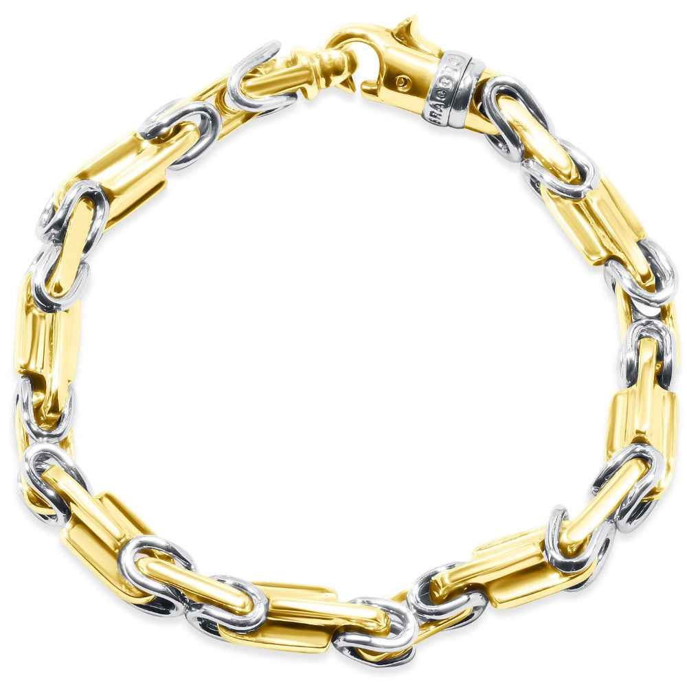 Men's Designer Byzantine Link 14k Gold (61gram) or Platinum