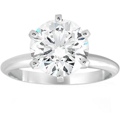 Certified 3 Ct Diamond Solitaire Platinum Engagement Ring Lab Grown (G/VS1)