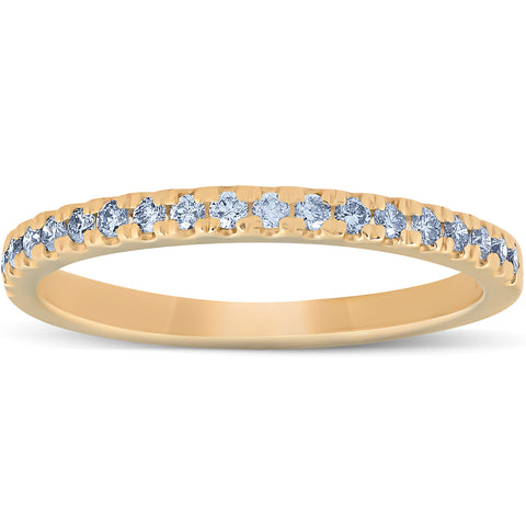 1/4 Ct Diamond Wedding Ring 14k Yellow Gold