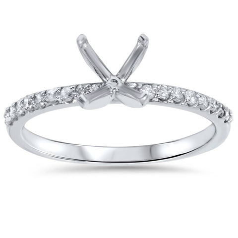 1/5ct Diamond Ring Setting 14K White Gold