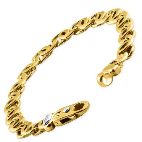 Men's Link 14k Gold (40gram) or Platinum (65gram) 9mm Bracelet 8.5"