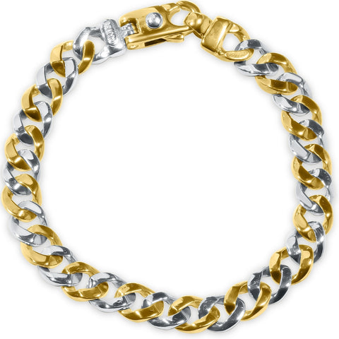 Men's Cuban Link 14k Gold (37gram) or Platinum (59gram) 9mm Bracelet 8.25"