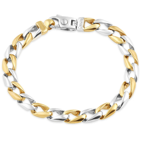 Men's Link 14k Gold (32gram) or Platinum (52gram) 8.5mm Bracelet 9"