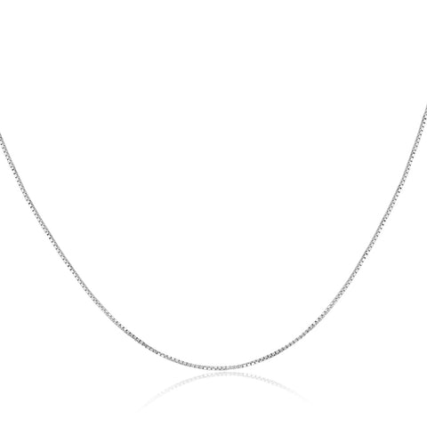 14k Gold 18" Solid Box Chain With Lobster Clasp