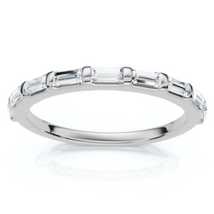 1/2Ct Baguette Diamond Anniversary Stackable Band 14k Gold or Platinum Lab Grown