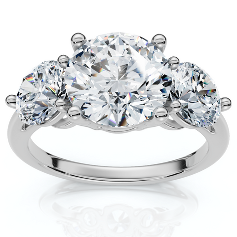 Certified 3 1/2Ct Diamond Engagement Ring Lab Grown