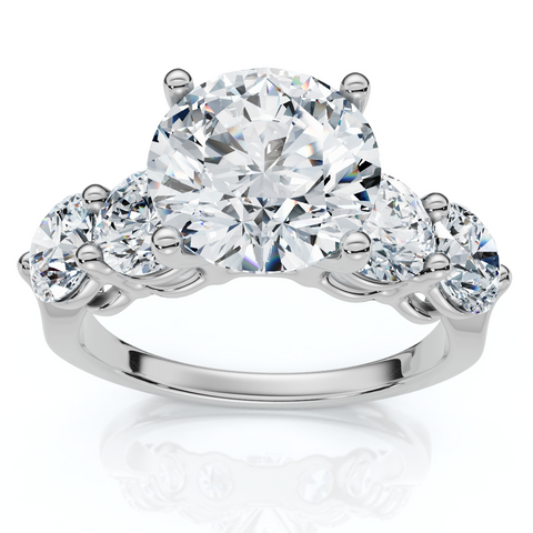 Certified 3 1/2Ct Diamond Engagement Ring 14k Gold or Platinum Lab Grown FG VS