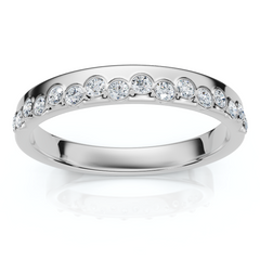 1/5Ct TW Diamond Rhythm Anniversary Band Lab Grown