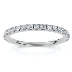 1/5Ct Diamond Wedding Stackable Anniversary Ring 10k Gold Lab Grown