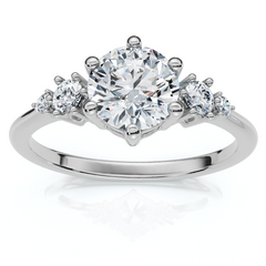 EF/VS 1Ct Diamond Engagement Ring 14k Gold or Platinum Lab Grown