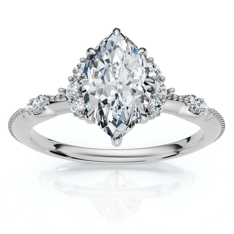 1.20Ct Marquise Viviana Diamond Engagement Ring 14k Gold Lab Grown EF/VS