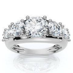 2Ct TW Diamond Anniversary Stackable Wedding Ring 14k Gold Lab Grown