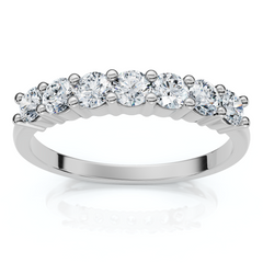 3/8Ct Diamond Wedding Stackable Womens Anniversary Ring 14k Gold or Pt Lab Grown