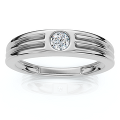 Stackable Diamond Anniversary Wedding Ring 14k Gold or Platinum Lab Grown