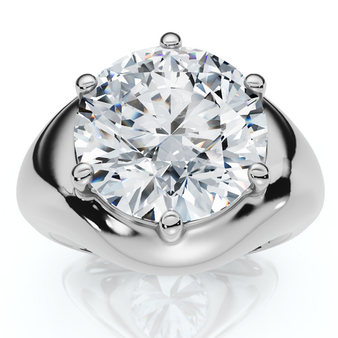 Certified 5Ct Bryn Diamond Solitaire Engagement Ring Lab Grown