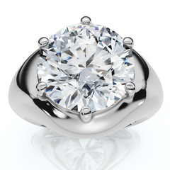 Certified 5Ct Bryn Diamond Solitaire Engagement Ring Lab Grown