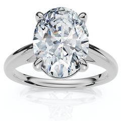 Certified 2Ct Oval Solitaire Ashley Diamond Engagement Ring