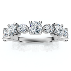 1Ct Sylvia Diamond Anniversary Stackable Ring Gold Lab Grown