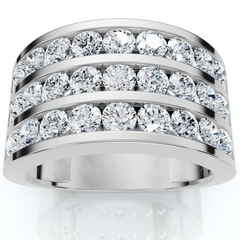 Men's 2.70Ct Diamond Anniversary Ring Gold Lab Grown