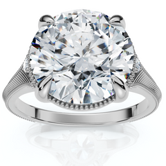 Certified I/SI1 4.02Ct Swift Round Diamond Engagement Ring 14k White Gold