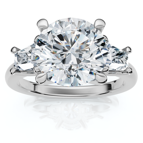 Certified 3 3/4Ct Kiran Diamond Engagement Ring 14k Gold