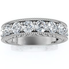 1Ct Heather Diamond Vintage Wedding Ring 10k Gold Lab Grown