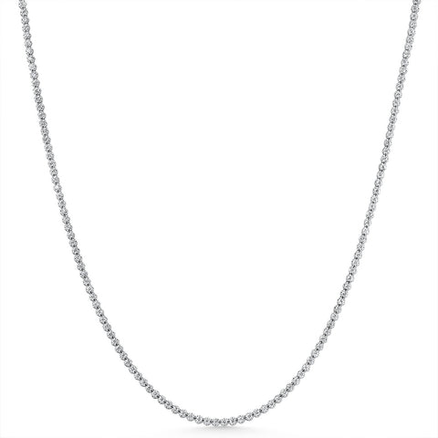 3 1/2Ct Diamond Tennis Necklace 14k Gold 17" Lab Grown