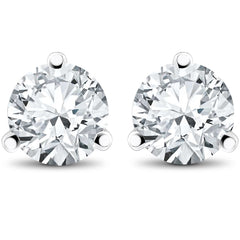 1 ct TDW Lab Grown Diamond Martni Studs 14k Gold Earrings
