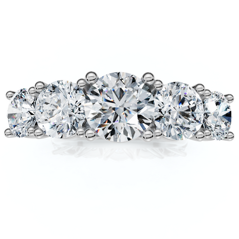 2 1/6Ct Elina Five-Stone Diamond Engagement Ring 14K Gold Lab Grown