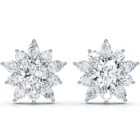 Certified 6 1/2 Cttw Amanda Lab-Grown Diamond Earrings in 10K Gold