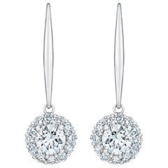 VS 3/4Ct TW Diamond Floral Shape Studs Lab Grown Earrings White or Yellow Gold