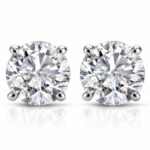 3/4ct Diamond Studs 14K White Gold