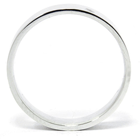 6MM Flat 950 Platinum Mens Wedding Band Ring