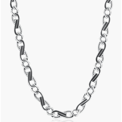 Men's Designer Figaro 14k Gold (62gram) or Platinum (116gram) 8mm Link Chain Necklace 22"